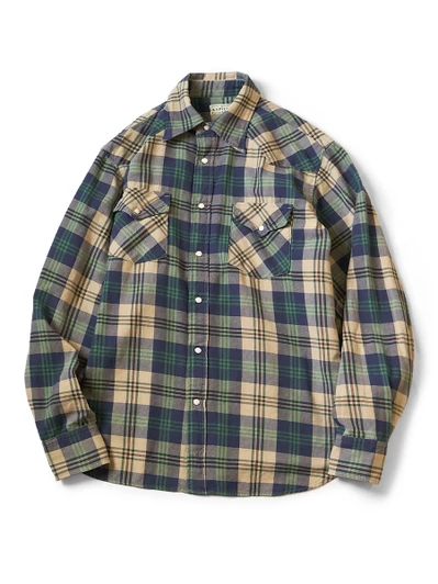 Picture No.1 of KAPITAL Columbia-check Husky Western Shirt K2509LS043