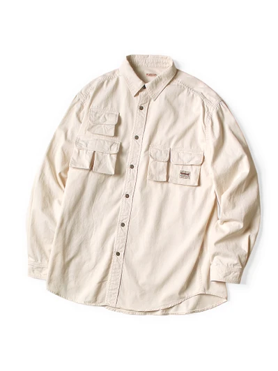 Picture No.1 of KAPITAL Nugget-pocket fish shirt (Chinos) K2510LS130