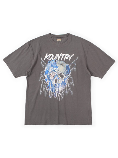 Picture No.1 of KAPITAL 20/- Jersey Crew Neck T-shirt (Denim Face Print) K2604SC132