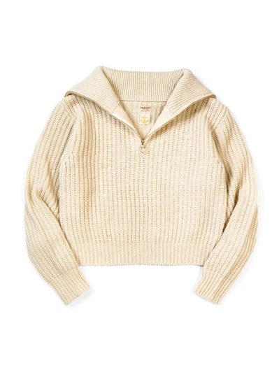 Picture No.1 of KAPITAL 3G Wool Rib Knit Zip-Up Pullover K2410KN111