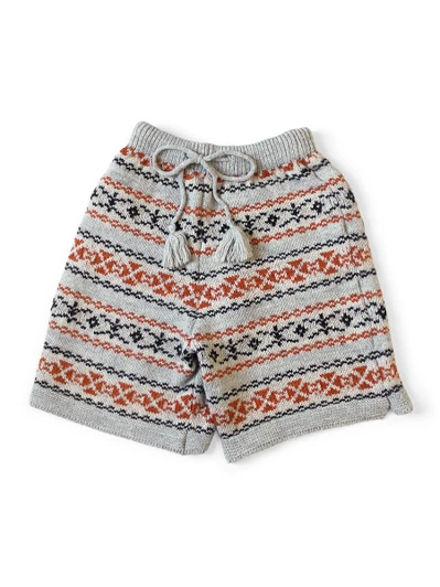 Picture No.1 of KAPITAL 3G Wool Yellowknife Fair Isle Shorts K2509KN027