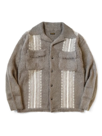 Picture No.1 of KAPITAL 7G Mohair Knit Board Shirt K2410KN108