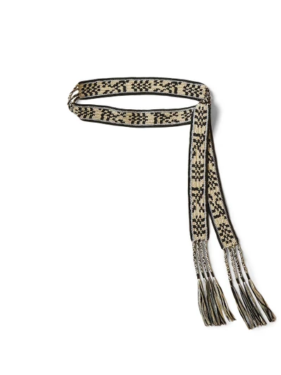 Picture No.1 of KAPITAL Macrame Maxi Belt (Chippewa Basket River Pattern) K2510XG530