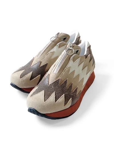 Picture No.1 of KAPITAL Leather Navajo Print Sparrow Sneakers K2503XG514