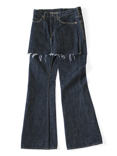 Picture No.1 of KAPITAL 14Oz Denim 5-Pocket Aprons/skousers, Bootcut. K2508LP825