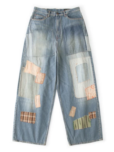 Picture No.1 of KAPITAL 14Oz Denim 5-Pocket Baggy Pants (Bethel-pal Remake) K2604LP086
