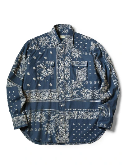 Picture No.1 of KAPITAL Viyella Bandana Pattern Husky Western Shirt K2509LS079EK-1921LS