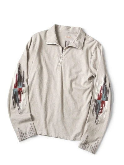 Picture No.1 of KAPITAL Ortega Jersey Half-Zip Long-Sleeve T-Shirt K2409LC039