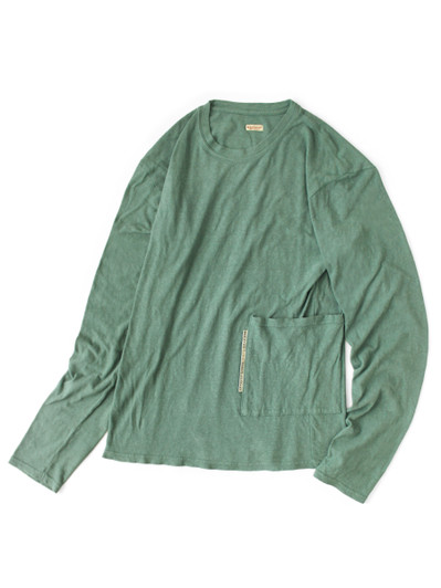 KAPITAL T-Shirt Gauze Jersey Biscuit Pocket Long-sleeved T-shirt