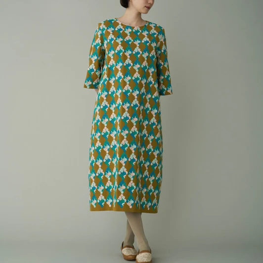 Picture No.1 of minä perhonen Flower Marbles Dress AEA3247