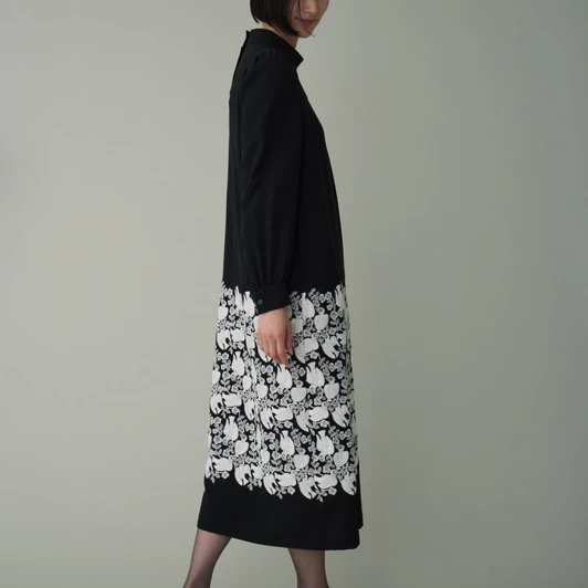 Picture No.1 of minä perhonen ilo Puff Sleeve Dress AEA3246