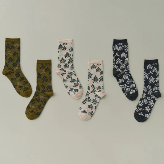 Picture No.1 of minä perhonen Wing Tree Socks AEA7925