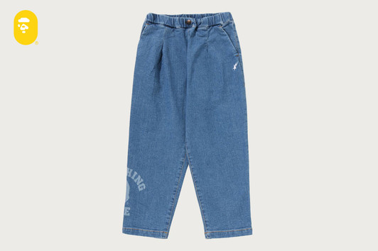Picture No.1 of BAPE COLLEGE 10 OZ STRETCH DENIM PANTS 1M80-350-001