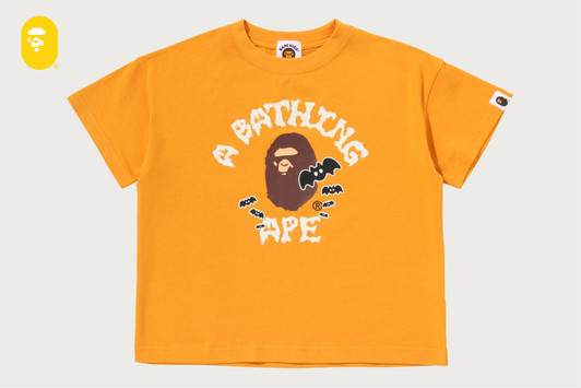 Picture No.1 of BAPE HALLOWEEN COLLEGE GLOW IN THE DARK RELAXED FIT TEE 1M70-309-001