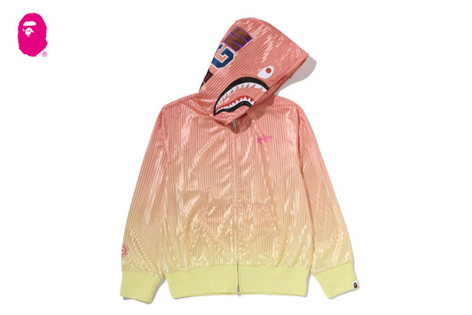 Picture No.1 of BAPE DIP DYE SHARK FULL ZIP HOODIE 1M30-215-312