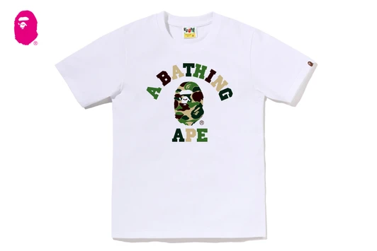 Picture No.1 of BAPE ABC CAMO COLLEGE TEE 1M80-210-005