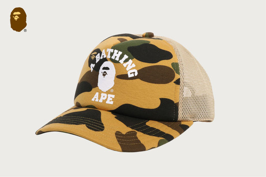 Picture No.1 of BAPE 1ST CAMO COLLEGE MESH CAP 1M70-180-002