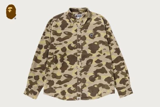 Picture No.1 of BAPE ONE POINT COLOR CAMO CORDUROY LS SHIRT 1M80-131-304