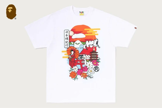 Picture No.1 of BAPE JAPAN CULTURE AUTUMN APE HEAD TEE 1M72-110-051