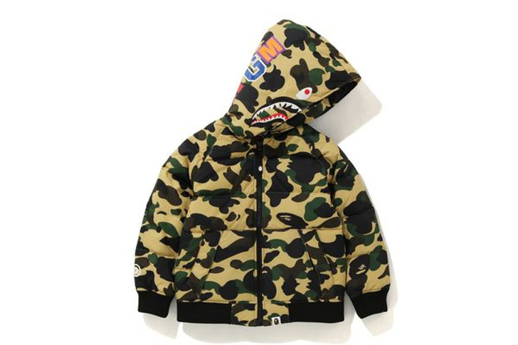 1ST CAMO SHARK HOODIE DOWN JACKET 1F80-341-601