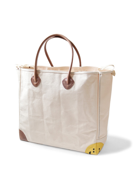 KAPITAL Bag No. 4 Canvas Rain Smile MILK BAG L