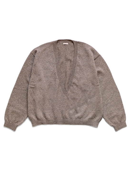 Picture No.1 of KAPITAL 8G Lamb Wool Deep V Neck Sweater K1911KN147