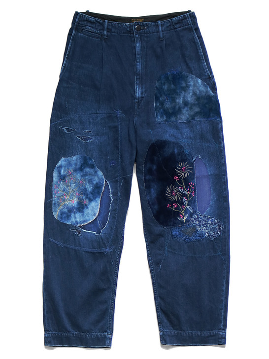 kapital 8ozIDG×IDGデニム ハイウエストニームパンツ
