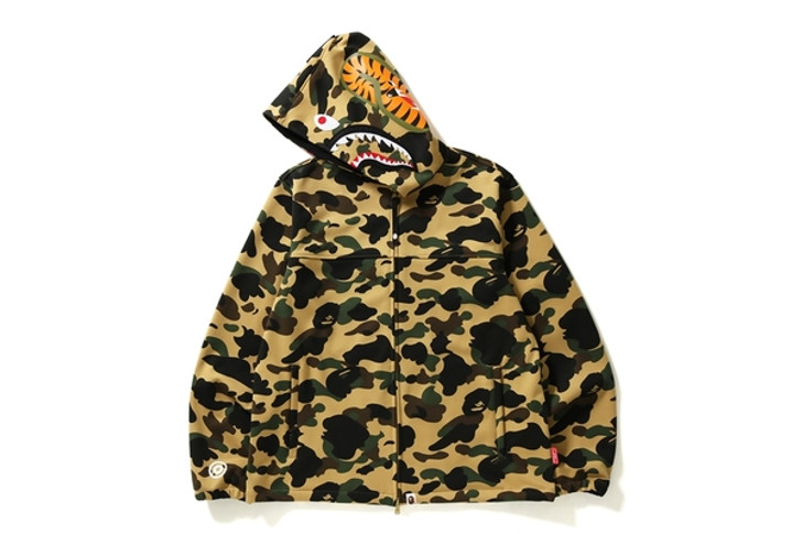 BAPE WINDSTOPPER 1ST CAMO SHARK HOODIE JACKET Online Shop to Worldwide