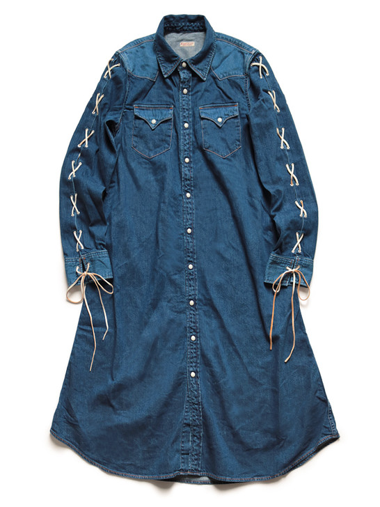 Picture No.1 of KAPITAL 8Oz Denim Lace-up Western Dress K2004OP123