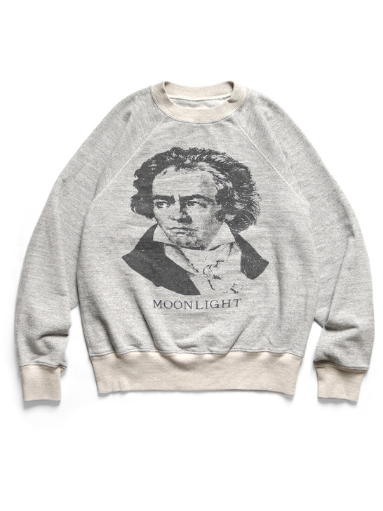 ◾️KAPITAL スウェット MOONLIGHT BEETHOVEN KAPITAL Sweat Shirt TOP Fleece Laglan Crew Sweat (BEETHOVEN