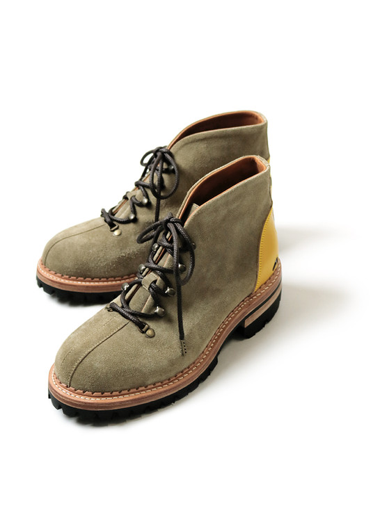 Leather Smiley Heel Mountain Boots EK-986