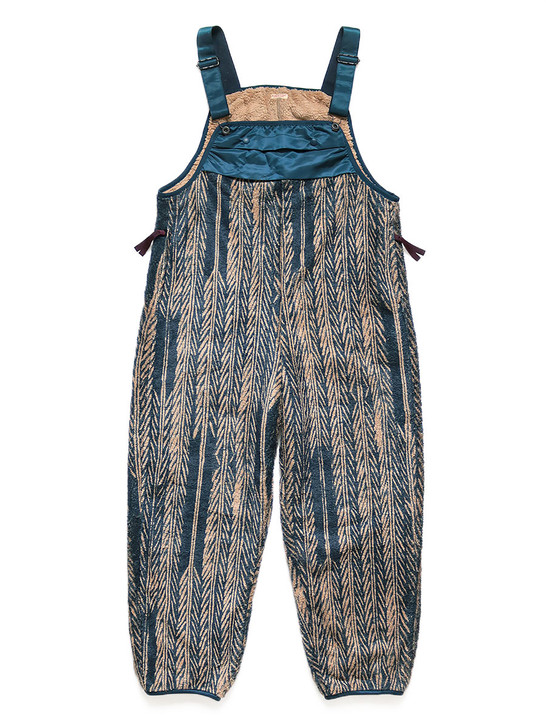 KAPITAL Pants/Shorts JAVA-YABANE Pattern Fleece Overalls