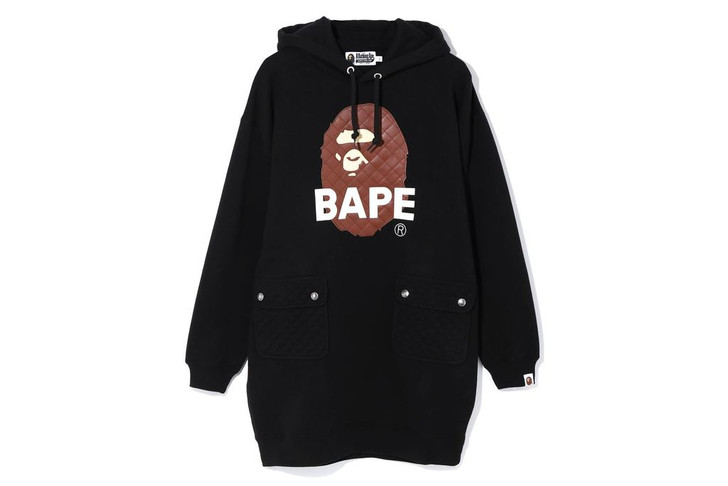 Picture No.1 of BAPE PIRATE QUILTING APE HEAD WIDE HOODIE ONEPIECE 1F80235509