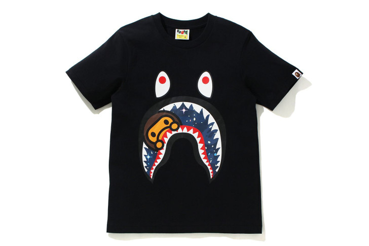 Picture No.1 of BAPE SPACE CAMO MILO SHARK TEE 2H80-210-508