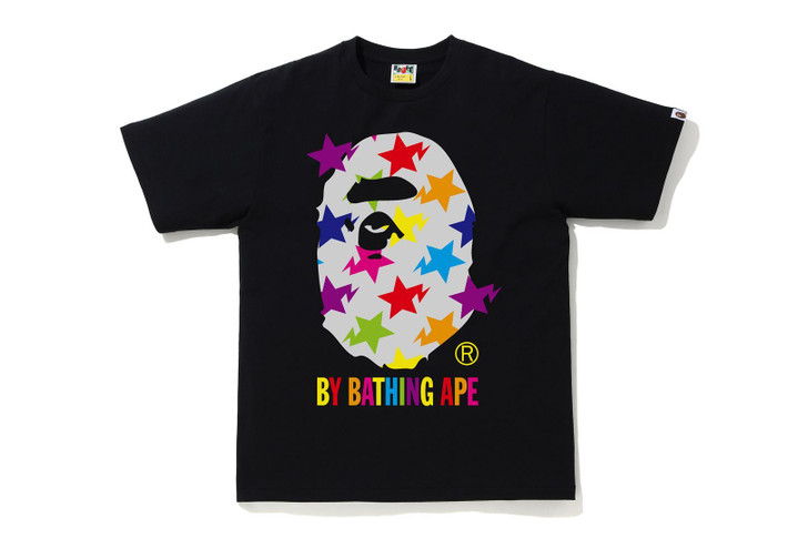 Picture No.1 of BAPE STA PATTERN BY BATHING APE TEE 1H80-110-035