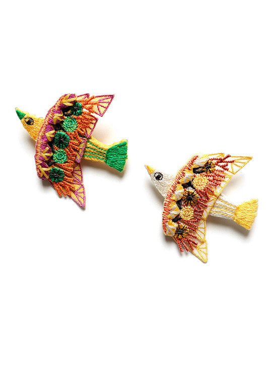 KAPITAL Others 3D Embroidery Pin (Sparrow)