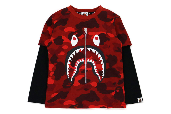 Picture No.1 of BAPE COLOR CAMO SHARK LAYERED L/S TEE 1H70-311-002