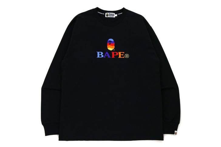 Picture No.1 of BAPE BAPE EMBROIDERY RELAXED FIT L/S TEE 1H70-111-006