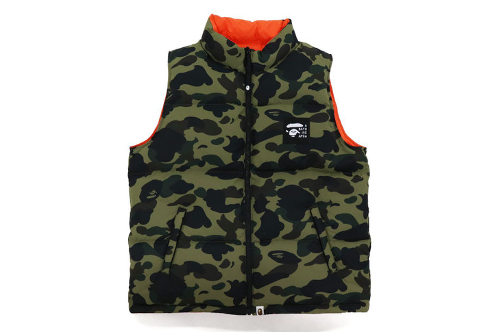 Picture No.1 of BAPE 1ST CAMO REVERSIBLE DOWN VEST 1H80-140-022