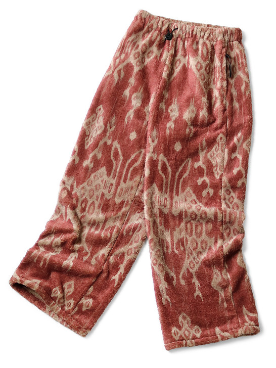 Picture No.1 of KAPITAL Java Kasuri Pattern Fleece Easy Straight Pants K2110LP098