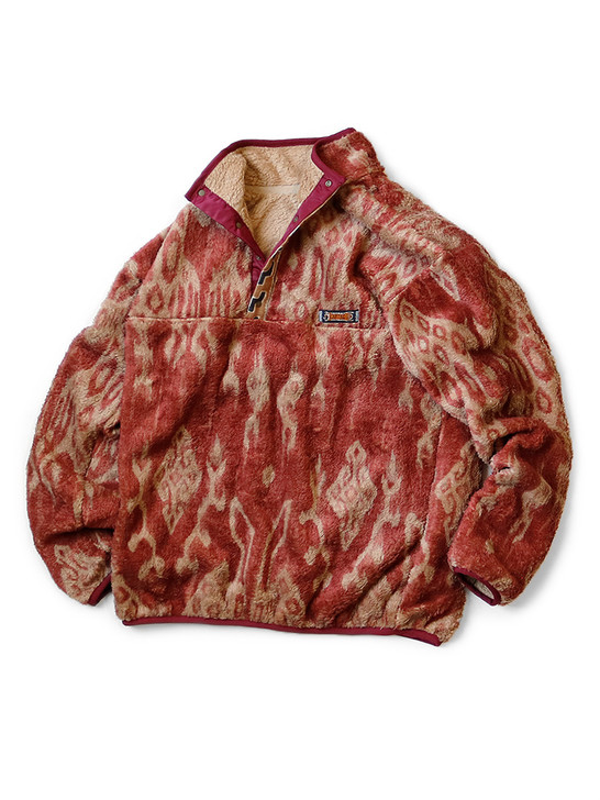 Picture No.1 of KAPITAL Java Kasuri Pattern Fleece Snap T K2110LC096