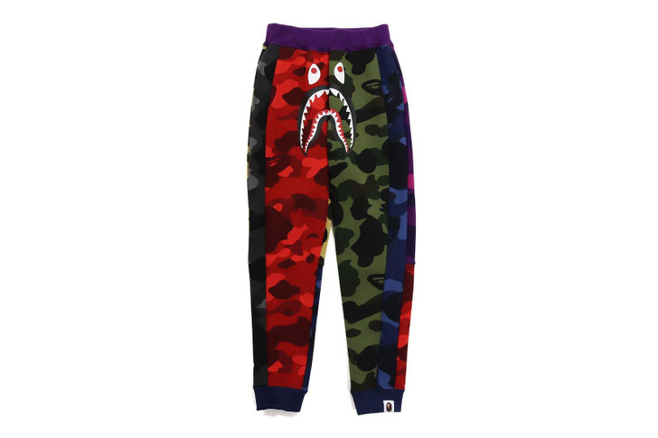 BAPE PANTS MIX CAMO SHARK CRAZY SLIM SWEAT PANTS