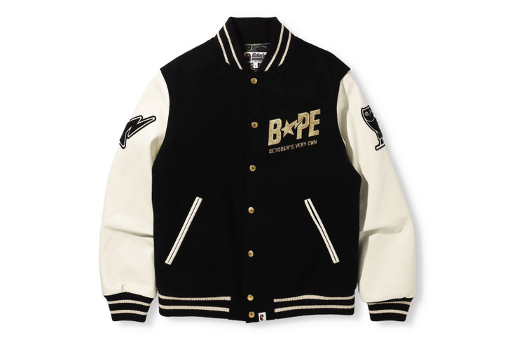 Picture No.1 of BAPE [BAPE X OVO] VARSITY JACKET 1H73-141-909