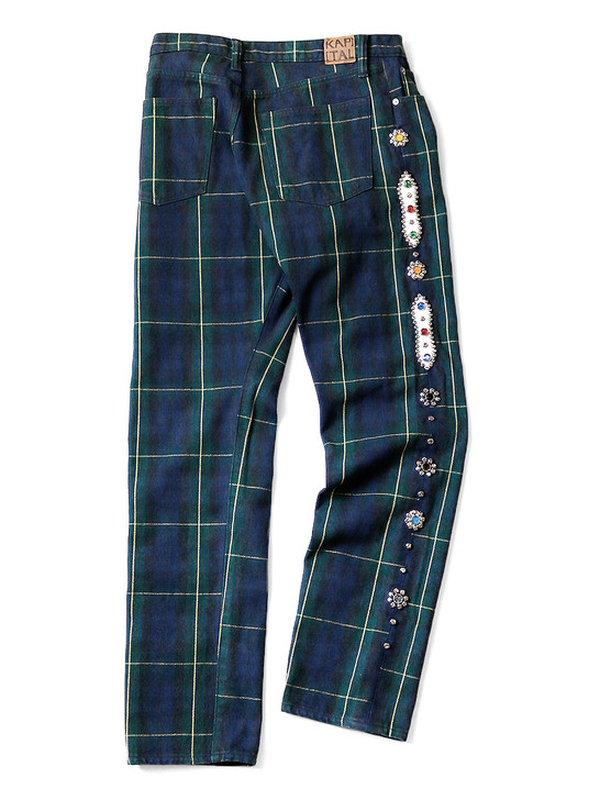 Kapital スタッズ チェックパンツ Kapital スタッズ チェックパンツ