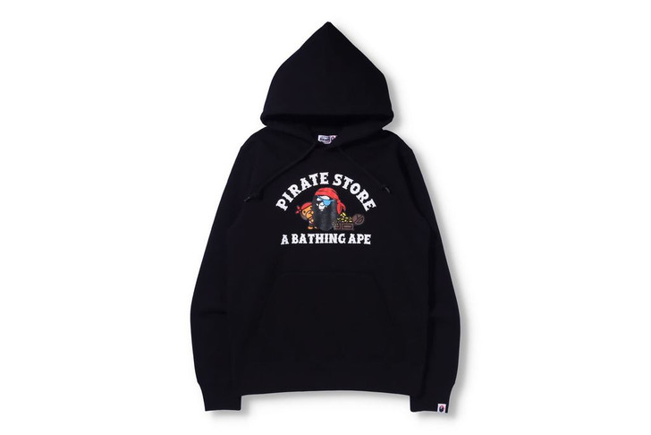 Picture No.1 of BAPE PIRATE MILO & PIRATE APE FACE PULLOVER HOODIE 4H70114001