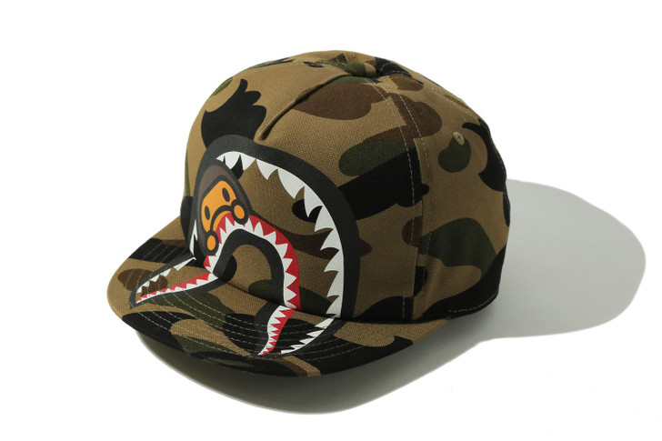 Picture No.1 of BAPE 1ST CAMO MILO SHARK CAP 2H80-380-608