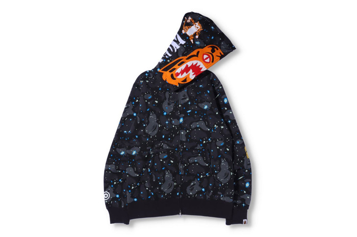Picture No.1 of BAPE SPACE CAMO TIGER FULL ZIP HOODIE 1H80-115-007