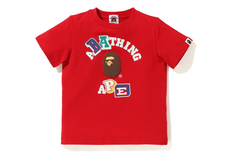 Picture No.1 of BAPE MULTI FONTS COLLEGE TEE 1I30-309-001