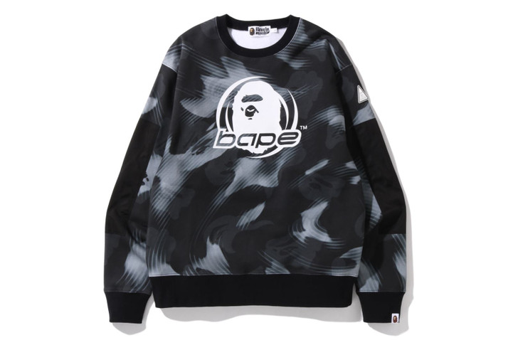 Picture No.1 of BAPE STROKE CAMO RELAXED FIT CREWNECK 1I30-113-003