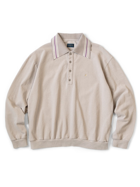 希少品　KAPITAL 長袖ポロ　KIRO HIRATA KAPITAL Sweat Shirt Kanoko Rangle Color Retro Polo
